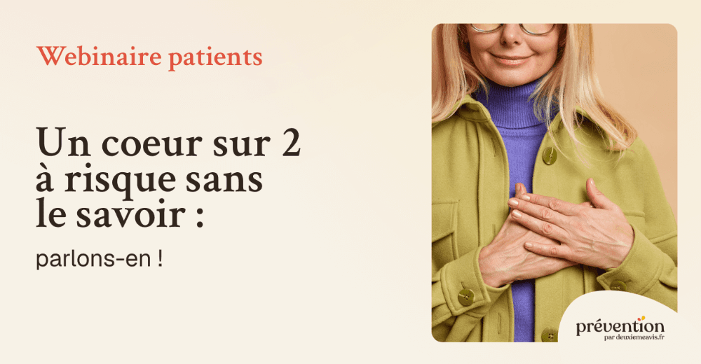 Un cœur sur 2 à risques sans le savoir : parlons-en ! Retour sur notre webinaire prévention.